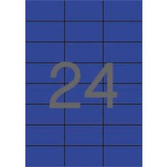   APLI Etikett, 70x37 mm, színes, APLI, kék, 480 etikett/csomag