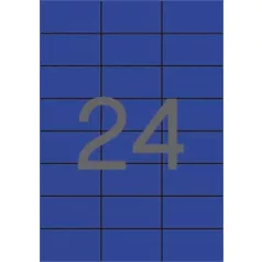   APLI Etikett, 70x37 mm, színes, APLI, kék, 480 etikett/csomag