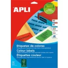 APLI Etikett, 70x37 mm, színes, APLI, piros, 480 etikett/csomag