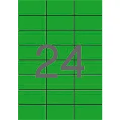   APLI Etikett, 70x37 mm, színes, APLI, zöld, 480 etikett/csomag