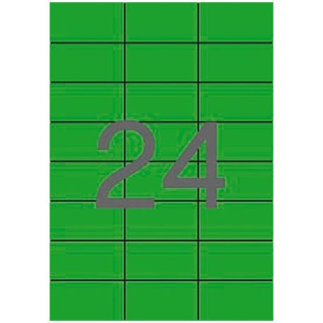 APLI Etikett, 70x37 mm, színes, APLI, zöld, 480 etikett/csomag