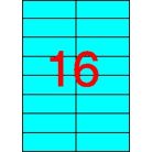 APLI Etikett, 105x37 mm, színes, APLI, kék, 320 etikett/csomag
