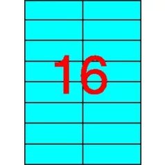   APLI Etikett, 105x37 mm, színes, APLI, kék, 320 etikett/csomag