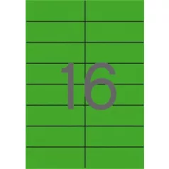   APLI Etikett, 105x37 mm, színes, APLI, zöld, 320 etikett/csomag