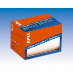   APLI Etikett, 25 mm kör, kézzel írható, tekercsben, APLI, 2400 etikett/csomag