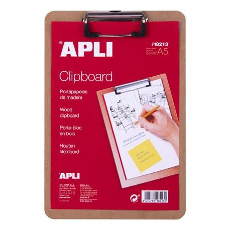 APLI Felírótábla, fa, A5, APLI