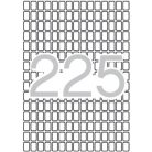 APLI Etikett, 8x12 mm, kerekített sarkú, A5 hordozón, APLI, 3375 etikett/csomag