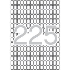   APLI Etikett, 8x12 mm, kerekített sarkú, A5 hordozón, APLI, 3375 etikett/csomag