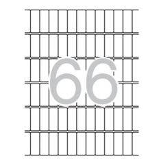   APLI Etikett, 12x30 mm, kerekített sarkú, A5 hordozón, APLI, 990 etikett/csomag