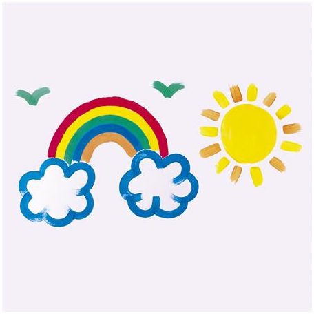 APLI Tempera készlet, ecsetvégű tubusban, APLI Kids "Paint&Fun", 6 különböző szín