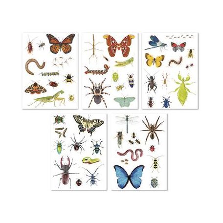 APLI Matrica, újra felhasználható, 50 db, APLI Kids "Stickers", rovarok