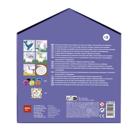 APLI Ujjfestő készlet, APLI Kids "My first paint", állatok