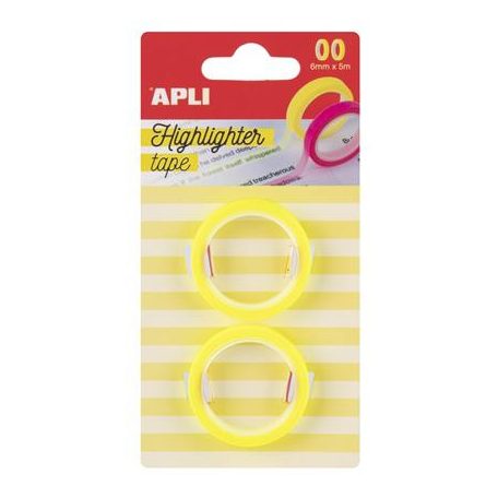 APLI Szövegkiemelő szalag display, 32 db, APLI, különböző színekben