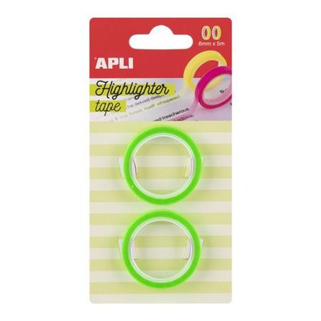 APLI Szövegkiemelő szalag display, 32 db, APLI, különböző színekben