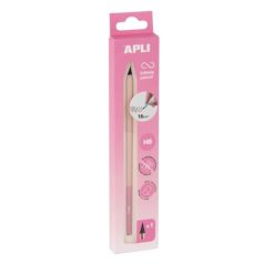   APLI Töltőceruza, HB, hatszögletű, csereheggyel, APLI "Infinite", pink