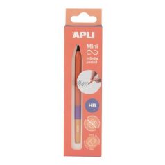   APLI Töltőceruza, mini, HB, hatszögletű, tricolor, APLI "Infinite", narancs