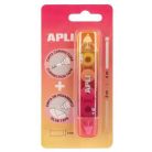 APLI Hibajavító- és ragasztóroller, 2in1, 5 mm x 4-3 m,  APLI , vegyes színek