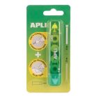 APLI Hibajavító- és ragasztóroller, 2in1, 5 mm x 4-3 m,  APLI , vegyes színek