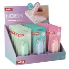 APLI Hibajavító roller, nyomógombos, 5 mm x 6 m, APLI "Nordik", vegyes pasztell színek