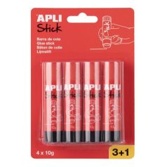 APLI Ragasztóstift, 10 g, 3+1 kiszerelés, APLI
