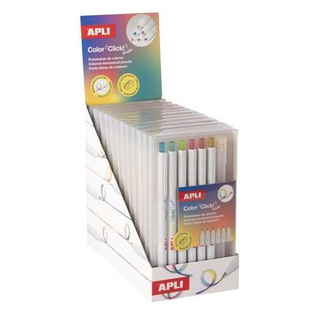 APLI Színes töltőceruza készlet, többszínű írásvonal, APLI "Color Click Mix"