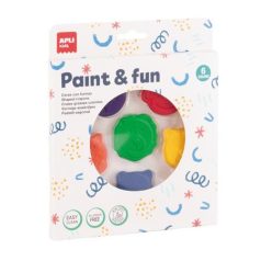  APLI Zsírkréta, állat formájú, APLI Kids "Paint & fun", 6 különböző szín