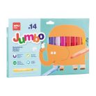 APLI Filctoll készlet, 9,6 mm, kimosható, vastag, APLI Kids "Jumbo", 14 különböző szín