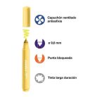 APLI Filctoll készlet, 9,6 mm, kimosható, vastag, APLI Kids "Jumbo", 14 különböző szín