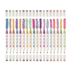   APLI Filctoll készlet, kétvégű, kimosható, APLI Kids "Magic", 18 különböző szín