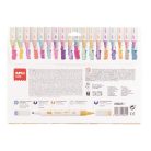 APLI Filctoll készlet, kétvégű, kimosható, APLI Kids "Magic", 18 különböző szín