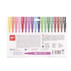 APLI Filctoll készlet, 4,8 mm, kimosható, csillámos, APLI Kids "Glitter", 18 különböző szín