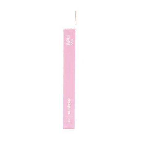 APLI Filctoll készlet, 4,8 mm, kimosható, csillámos, APLI Kids "Glitter", 18 különböző szín