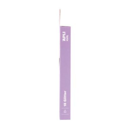 APLI Filctoll készlet, 4,8 mm, kimosható, csillámos, APLI Kids "Glitter", 18 különböző szín