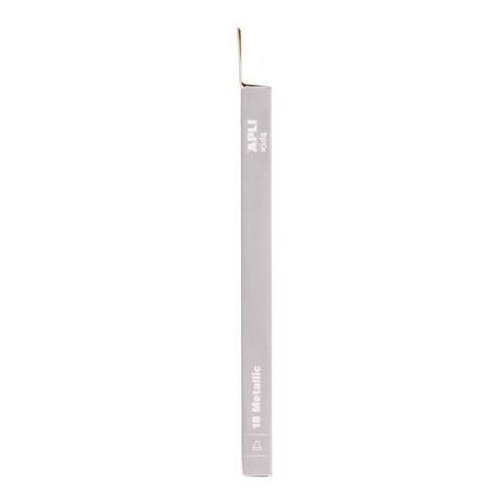 APLI Filctoll készlet, 3,6 mm, kimosható, metálfényű, APLI Kids "Metallic", 18 különböző szín