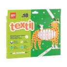 APLI Textilfilc, 2,5-4,2 mm, kétvégű, APLI Kids "Textile", 18 különböző szín