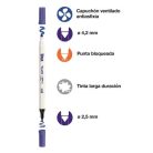 APLI Textilfilc, 2,5-4,2 mm, kétvégű, APLI Kids "Textile", 18 különböző szín