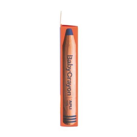 APLI Színes ceruza készlet, vastag, hegyezővel, 3 az 1-ben, APLI Kids "Baby Crayon", 6 különböző szín