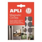 APLI Ragasztókörök, mágneses, 20 db/csomag, kétoldalas, APLI