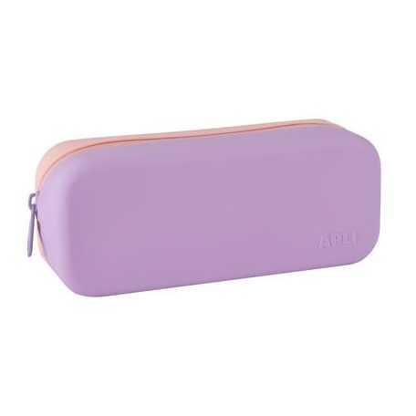 APLI Tolltartó, display, cipzáras, szilikon, kétszínű, APLI "Pastel", vegyes színek