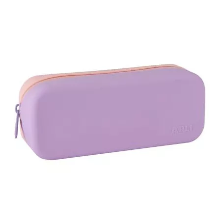 APLI Tolltartó, display, cipzáras, szilikon, kétszínű, APLI "Pastel", vegyes színek