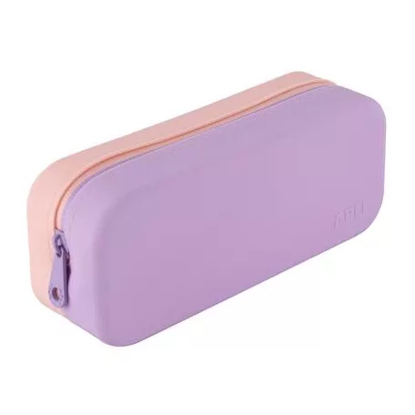 APLI Tolltartó, display, cipzáras, szilikon, kétszínű, APLI "Pastel", vegyes színek
