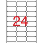 APLI Etikett, univerzális, 64x33,9 mm, kerekített sarkú, APLI, 2400 etikett/csomag