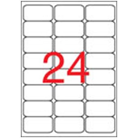 APLI Etikett, univerzális, 64x33,9 mm, kerekített sarkú, APLI, 2400 etikett/csomag