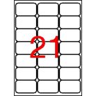 APLI Etikett, univerzális, 63,5x38,1 mm, kerekített sarkú, APLI, 2100 etikett/csomag