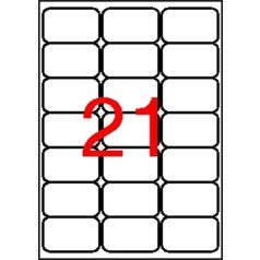   APLI Etikett, univerzális, 63,5x38,1 mm, kerekített sarkú, APLI, 2100 etikett/csomag
