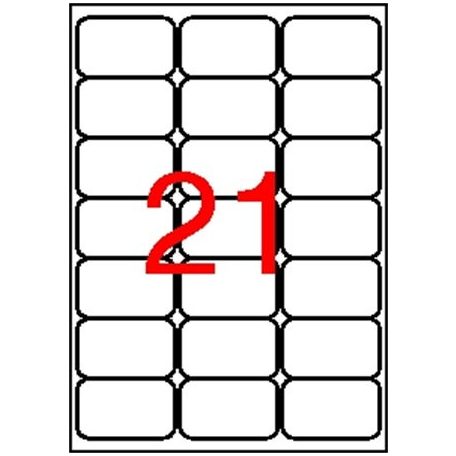 APLI Etikett, univerzális, 63,5x38,1 mm, kerekített sarkú, APLI, 2100 etikett/csomag