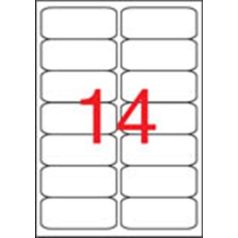   APLI Etikett, univerzális, 99,1x38,1 mm, kerekített sarkú, APLI, 1400 etikett/csomag