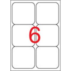   APLI Etikett, univerzális, 99,1x93,1 mm, kerekített sarkú, APLI, 600 etikett/csomag