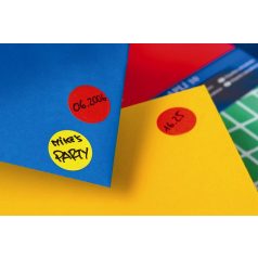   APLI Etikett, 16 mm kör, kézzel írható, színes, APLI, piros, 432 etikett/csomag