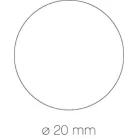 APLI Etikett, 20mm kör, kézzel írható, tekercsben, színes, APLI, piros 1700 etikett/csomag